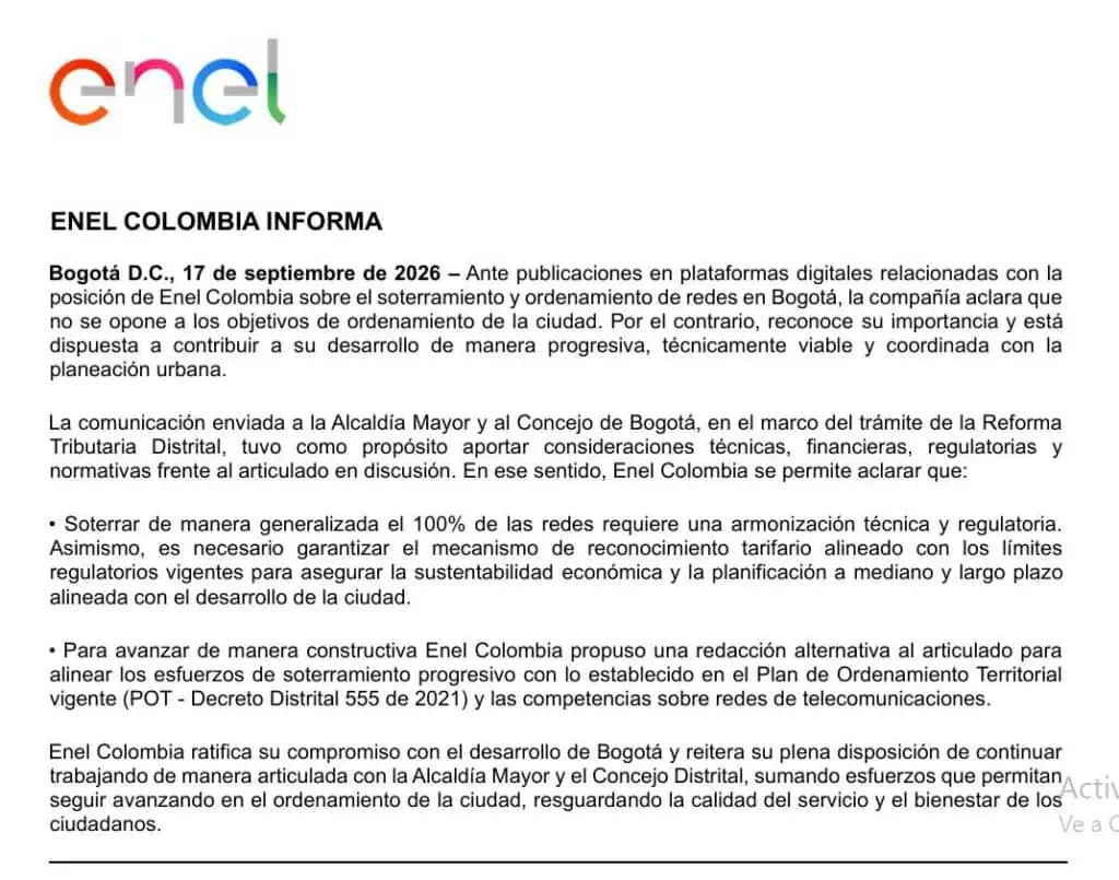 Soterrar cables y redes en Bogotá para ordenar calles costaría más de $20 billones: así está el pulso en el Concejo por este proyecto Soterrar cables y redes en Bogotá para ordenar calles costaría más de $20 billones: así está el pulso en el Concejo por este proyecto
