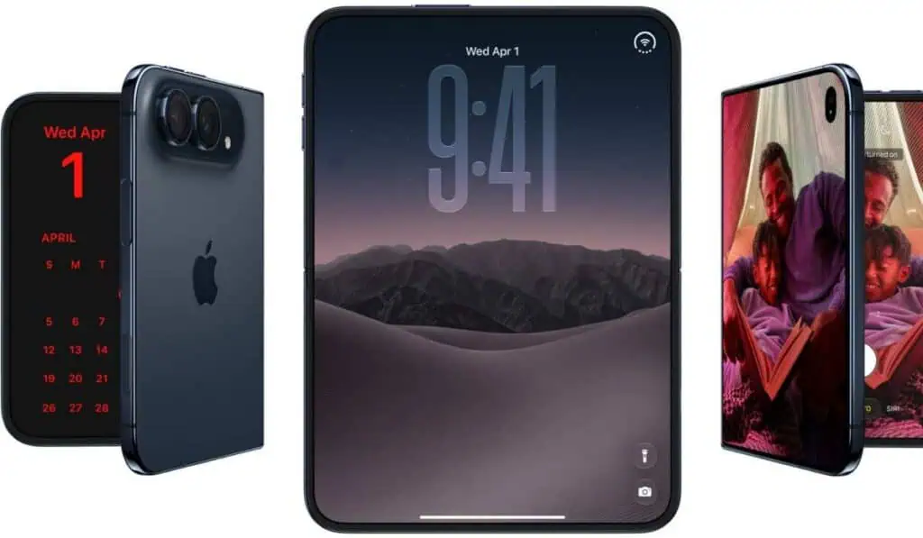 iPhone presentó su nuevo celular plegable: Con alta tecnología, full de cámaras y su precio sorprende iPhone plegable