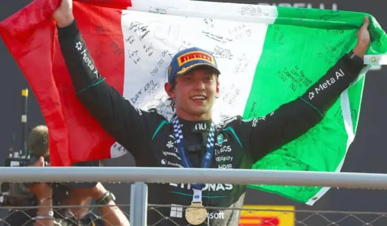Kimi Antonelli remontó 18 puestos y acabó con 60 años de sequía italiana en Monza Kimi Antonelli remontó 18 puestos y acabó con 60 años de sequía italiana en Monza