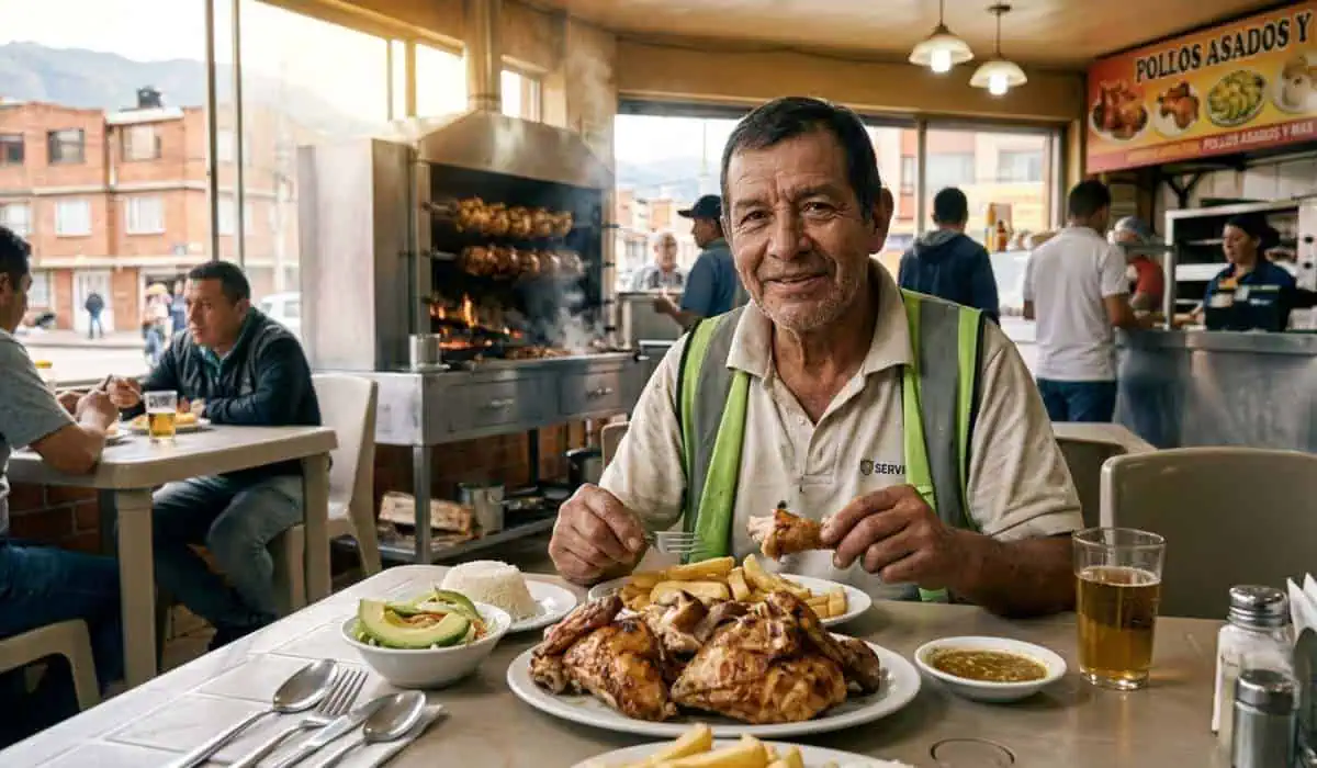 precio del pollo asado en colombia