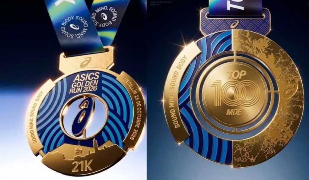 ASICS reunirá a más de 2.000 corredores en Medellín con premios de $44 millones en su Golden Run 2026 ASICS entregará una medalla especial TOP 100 a las primeras 100 mujeres y los primeros 100 hombres