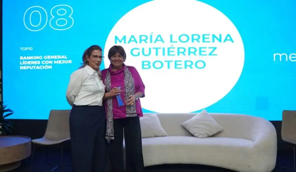 Las empresarias con mejor reputación en Colombia en 2026, según Ranking Merco Catalina Londoño, directora de Merco Colombia y María Lorena Gutiérrez, presidenta de Grupo Aval
