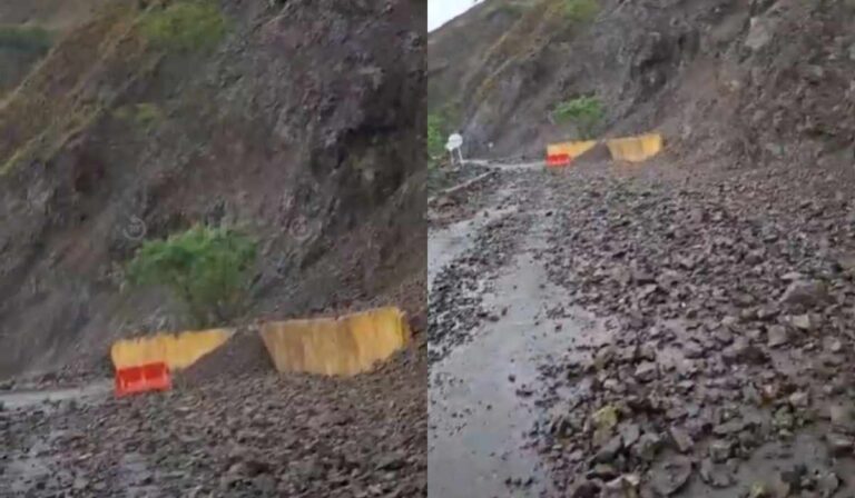 Derrumbes afectan la movilidad en dos autopistas del Valle del Cauca por las lluvias Derrumbe vía Cali - Buenaventura