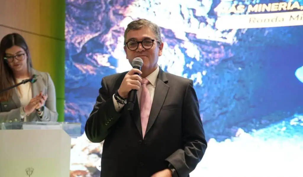 Primicia | Empresas mineras en Colombia duplicarán su producción en 2027: se espera 'boom' de proyectos Juan Camilo Valencia, presidente de la ANM. Imagen: ANM