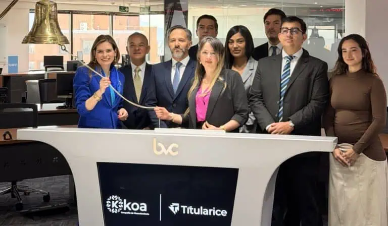 KOA cierra titularización por $85.000 millones en la Bolsa de Valores de Colombia para ampliar acceso a crédito KOA. Imagen: KOA